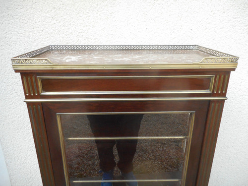Small Napoleon III Period Showcase In Mahogany And Gilt Bronze
