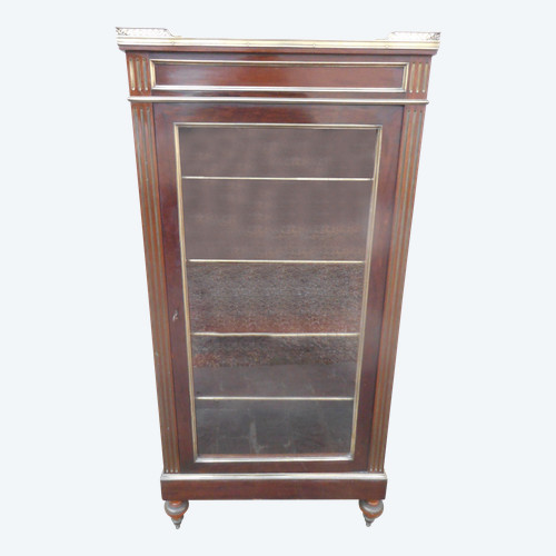 Small Napoleon III Period Showcase In Mahogany And Gilt Bronze