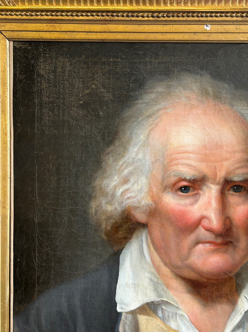 Portrait D’homme D’époque Empire - Huile Sur Toile Début XIXéme 