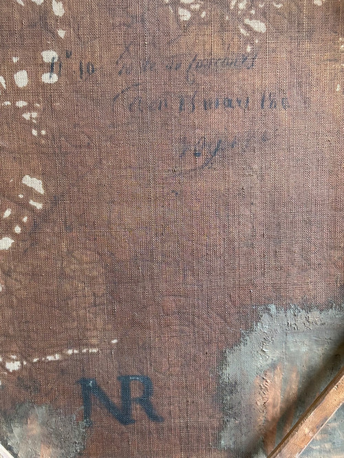 Portrait D’homme D’époque Empire - Huile Sur Toile Début XIXéme 