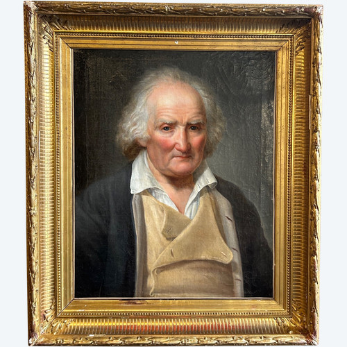 Portrait D’homme D’époque Empire - Huile Sur Toile Début XIXéme 