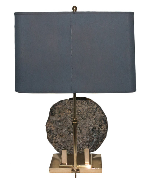 Lampada in bronzo dorato firmata Willy Daro anni '70