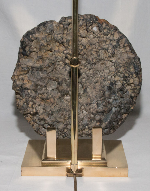 Lampada in bronzo dorato firmata Willy Daro anni '70