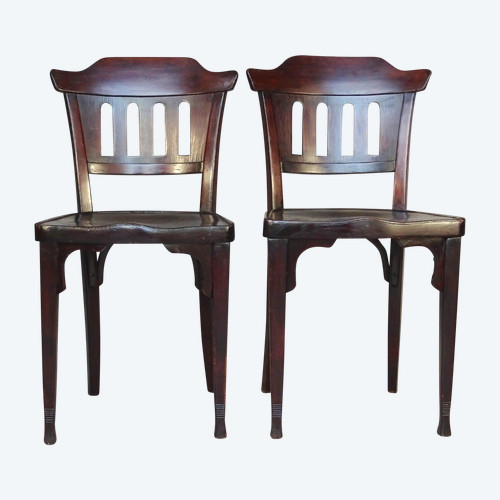 Deux chaises Kohn, type 714/3 par Siegel, vers 1910, no Thonet