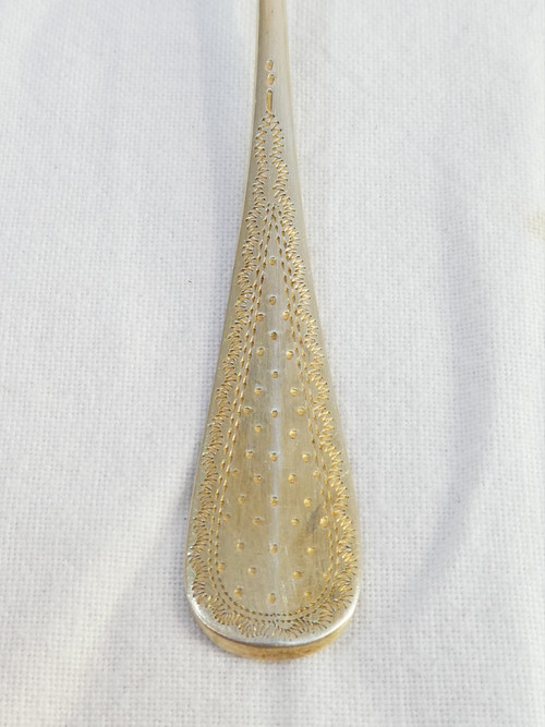 SCATOLA DA 12 cucchiaini e pinzette per zucchero ARGENTO 925 vermeil H. SOUFFLOT