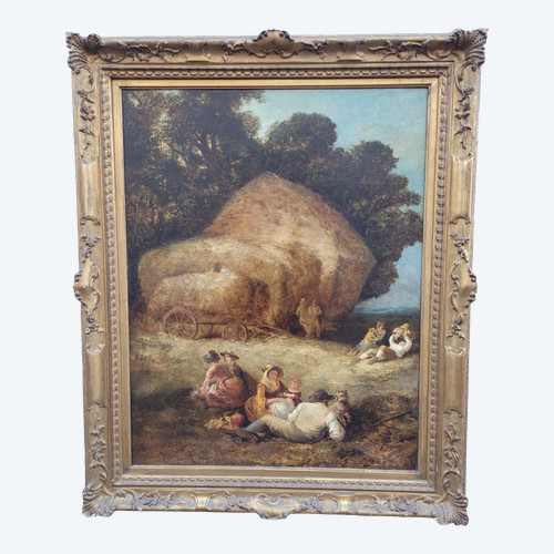 Picnic durante il raccolto, William I Shayer Senior, Hst, XIX secolo