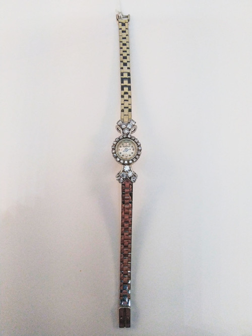 JAEGER LECOULTRE, FEMME, Diamants & Or blanc 18C
