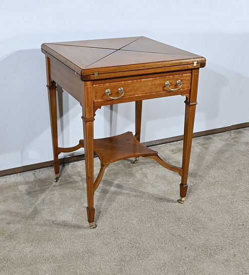 Table à Jeux dite Mouchoir en Acajou blond – 1930