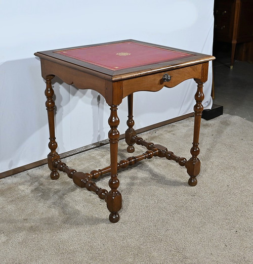 Petite Table en Noyer Massif, style Louis XIII / Louis XIV – Début XIXe