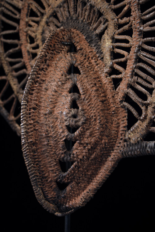 Yamswurzelmaske, Stammeskunst, ozeanische Kunst, Korbwaren, Papua-Neuguinea, ozeanische Kunst