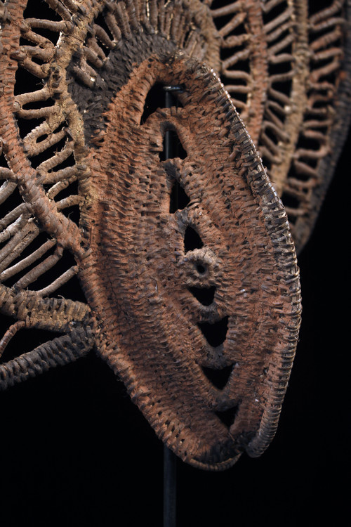 Yamswurzelmaske, Stammeskunst, ozeanische Kunst, Korbwaren, Papua-Neuguinea, ozeanische Kunst