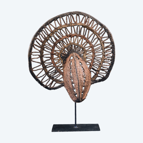 Yamswurzelmaske, Stammeskunst, ozeanische Kunst, Korbwaren, Papua-Neuguinea, ozeanische Kunst