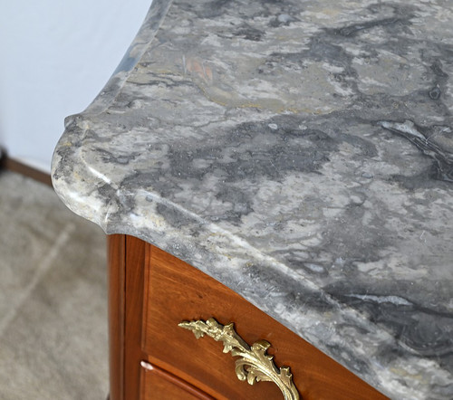 Commode Sauteuse en Acajou Massif, style Louis XV – Fin XIXe