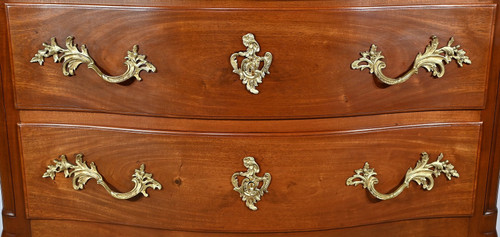 Commode Sauteuse en Acajou Massif, style Louis XV – Fin XIXe