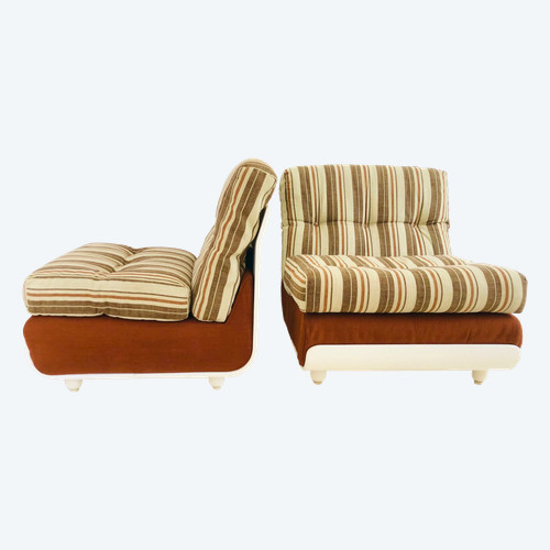 Low chairs from the manufacturer Emme-Ci, Italy 1960s
