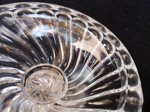 Lovely Bamboo model crystal candle holder signed BACCARAT