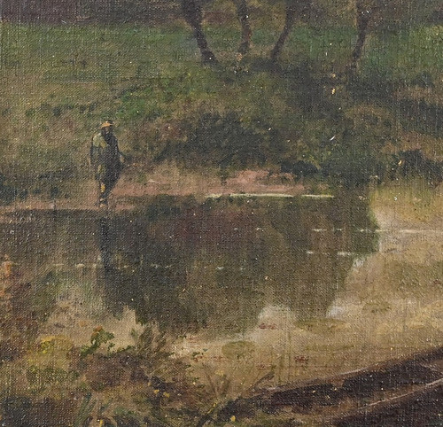 Huile sur Toile, signée Cheret – Milieu XIXe