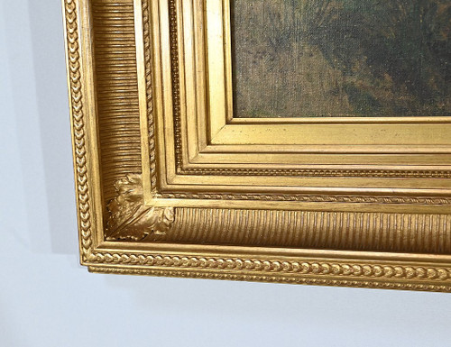 Huile sur Toile, signée Cheret – Milieu XIXe