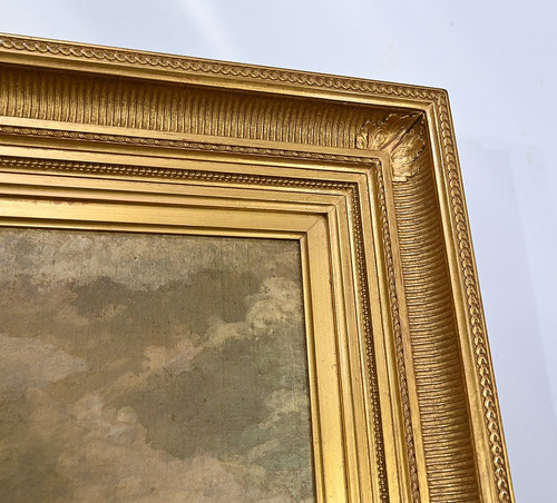 Huile sur Toile, signée Cheret – Milieu XIXe