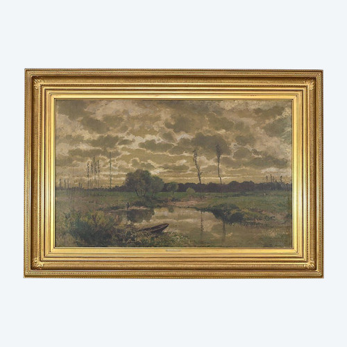 Huile sur Toile, signée Cheret – Milieu XIXe