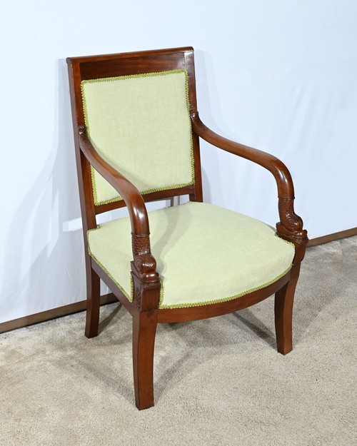 Fauteuil en Acajou de Cuba, époque Empire – Début XIXe