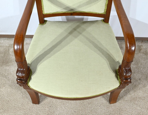 Fauteuil en Acajou de Cuba, époque Empire – Début XIXe