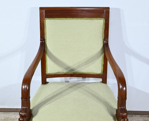 Fauteuil en Acajou de Cuba, époque Empire – Début XIXe