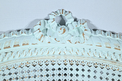 Duchesse Brisée en Hêtre Réchampie, style Louis XVI – 2ème Partie XIXe