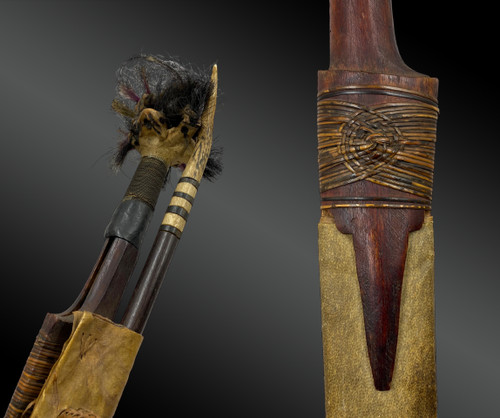 Epee Mandau Culture Dayak, île De Bornéo, Indonésie