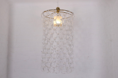 Angelo Mangiarotti style Murano chandelier.