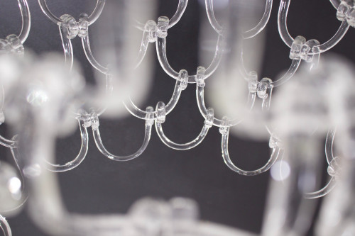 Angelo Mangiarotti style Murano chandelier.
