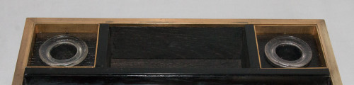 Calamaio In Mogano E Bronzo Dorato Epoca Napoleone III