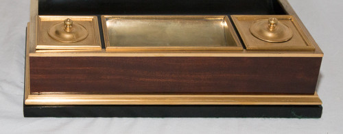 Calamaio In Mogano E Bronzo Dorato Epoca Napoleone III