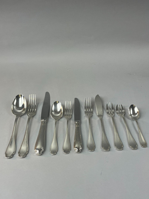 Christofle cutlery model Pompadour 132 pieces