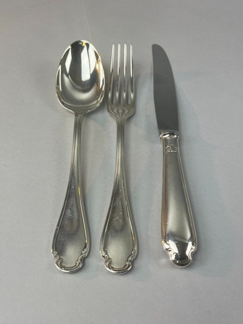 Christofle cutlery model Pompadour 132 pieces