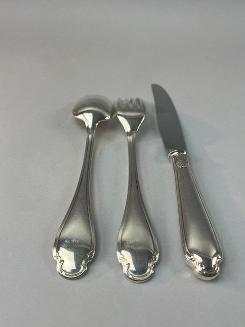 Christofle cutlery model Pompadour 132 pieces