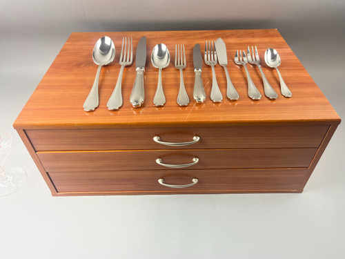 Christofle cutlery model Pompadour 132 pieces
