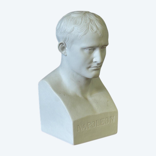 Büste des Kaisers Napoleon Bonaparte aus Biskuitporzellan nach Canova, frühes 20. Jahrhundert