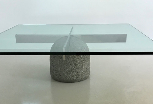 Table basse "Paracarro" de Giovanni Offredi, Italie années 70