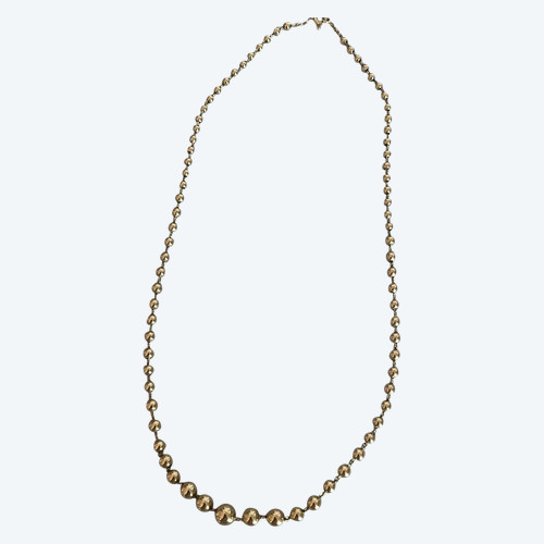 5229- Collier Marseillais Or Jaune En Chute