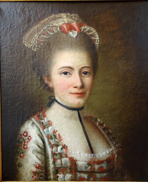 French school of the 18th century, portrait of an aristocrat, oil on canvas signed and dated 1768