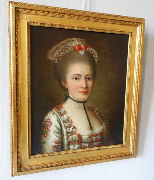 French school of the 18th century, portrait of an aristocrat, oil on canvas signed and dated 1768
