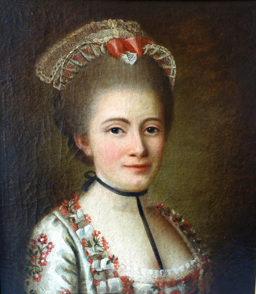 French school of the 18th century, portrait of an aristocrat, oil on canvas signed and dated 1768