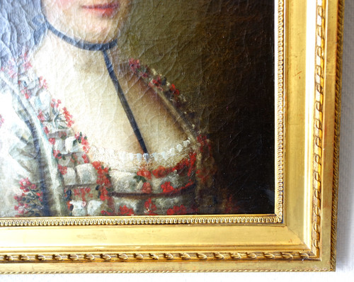 French school of the 18th century, portrait of an aristocrat, oil on canvas signed and dated 1768