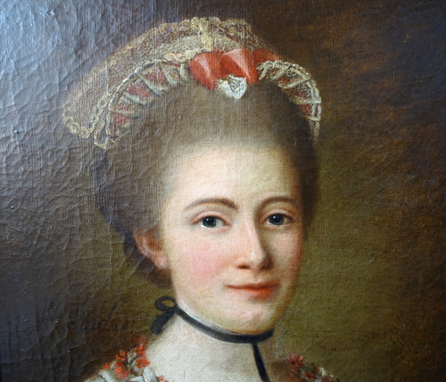 French school of the 18th century, portrait of an aristocrat, oil on canvas signed and dated 1768