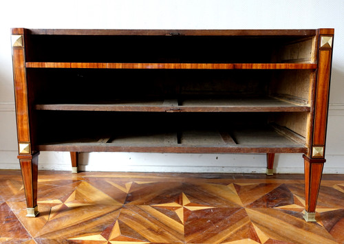 Grande cassettone intarsiato, periodo Luigi XVI - 145,5 cm