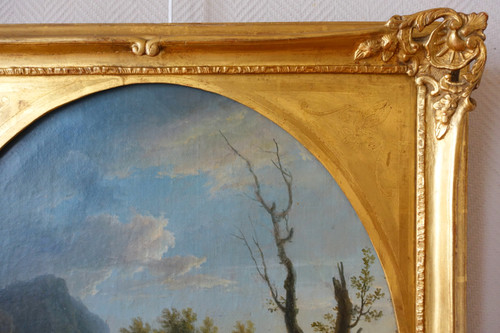 French school from the beginning of the 19th century, Château du Dauphiné, oil on canvas