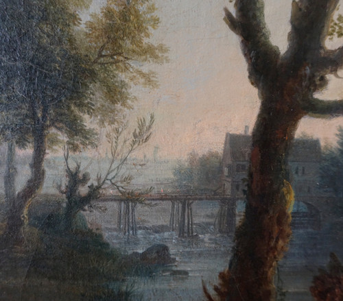 French school from the beginning of the 19th century, Château du Dauphiné, oil on canvas