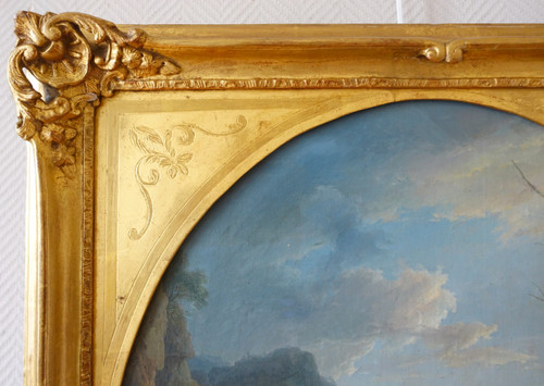 French school from the beginning of the 19th century, Château du Dauphiné, oil on canvas