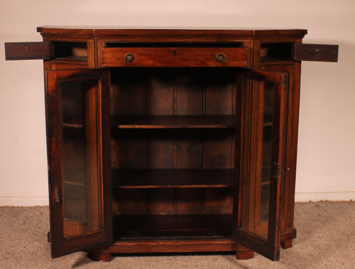 Store Showcase Cabinet Or Bookcase In Mahogany Early 19th Century